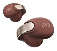 JVC nearphones Style Clip d'oreille Ecouteurs sans Fils avec Boucle Brillante, Confortables, Bluetooth 5.3, Connexion multipoints, autonomie 24H, Application dédiée- HA-NP1T-T (Marron)