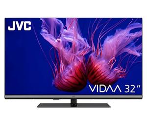JVC QLED VIDAA LT-32VQF555D Téléviseur Full HD HDR avec Triple Tuner intégré LED Noir 32"