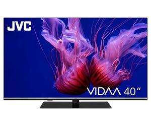 JVC QLED VIDAA LT-40VQF555D Téléviseur Full HD, HDR avec Triple Tuner intégré, 40 ", LED Noir