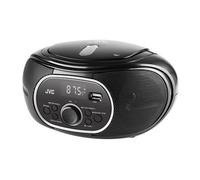 JVC Radio portable RD-E221B – FM, CD et USB, 2,6 W – Noir