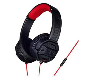 JVC Xtreme Xplosives Casque Audio avec télécommande et Microphone Noir/Rouge