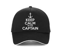 JVCEZRMLQ Reste Calme Je suis Le Capitaine Bateau à Moteur Voile Mer Casquette de Baseball drôle Cadeaux d’été pour Hommes et Femmes Casquette Ajustable Snapback