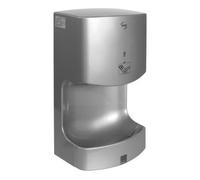 JVD Airwave Sèche-Mains Gris Automatique à air pulsé | Usage intensif - Séchage en 15-20s - Haute Performance 1400 W - sans Contact, Automatique Via Infrarouge - Montage Mural