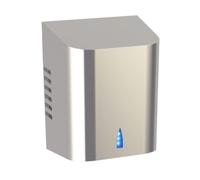 JVD Copt'Air Sèche-Mains électrique Air pulsé INOX à Faible consommation - Séchage en 10-15s - Haute Performance 600 W - sans Contact, Automatique Via Infrarouge - Montage Mural