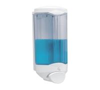 JVD Crystal Distributeur de Savon 1L avec Bouton-Poussoir, Débit de 1ml