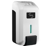 JVD Distributeur de Gel nettoyant WC Manuel Cleanline Blanc 700 ML. Blanc - Compatible Gel hydroalcoolique - Bouton Poussoir - Anti-vandalisme - Matériel Professionnel