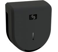 JVD Distributeur de Papier hygiénique Cleanline Jumbo 200 Noir - Noir Mat - Dimensions 27.5H x 24.5L x 12P