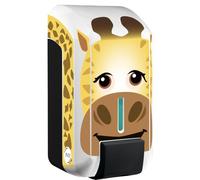 JVD Distributeur Savon Cleanline Gel Noir - Compatible Savon Toute Marque Kids - Compatible Savon Gel - Bouton Poussoir - Anti-vandalisme - Matériel Professionnel