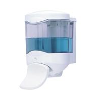 JVD Distributeur Savon Crystal 450ml Palette Blanc - Compatible Savon Gel - Palette - Anti-vandalisme - Matériel Professionnel