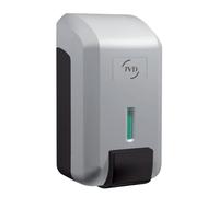 JVD Distributeur Savon Mousse Cleanline Noir Gris - Compatible Savon Mousse - Bouton Poussoir - Anti-vandalisme - Matériel Professionnel