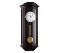 JVD NR2220/23 Horloge murale à pendule 70cm, heure radiocommandée, horloge à percussion avec mélodie, horloge d'armoire en bois