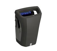 JVD Sèche-Mains Stell'Air Noir Mat - Séchage en 10-15s - Haute Performance 800 W - sans Contact, Automatique avec capteur capacitif - Montage Mural