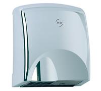 JVD Sèche-Mains Tornade chromé Brillant - Séchage en 20-30s - Haute Performance 2000 W - sans Contact, Automatique Via Infrarouge - Montage Mural