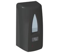 JVD Yaliss Distributeur de Savon Mousse Automatique Mural Noir, 1L - Noir Mat - Compatible Savon Mousse - Automatique Via Infrarouge - Anti-vandalisme
