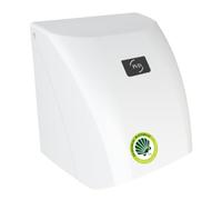 JVD Zephyr Sèche-Mains Automatique Blanc | à Base de Matériaux biosourcés - Séchage en 20-30s - Haute Performance 2000 W - sans Contact, Automatique Via Infrarouge - Montage Mural