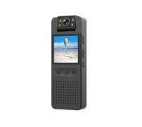 JVDDI Caméra corporelle 1080P HD Vision Nocturne Infrarouge CS06 Mini caméra avec écran LED Petit caméscope de vélo pour l'enregistrement en extérieur(Single Camera)