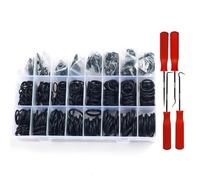 JVDDI Kit d'assortiment de Joints toriques 740/1200 pièces, kit de Joints toriques en Caoutchouc de 24 Tailles, Jeu de bagues d'étanchéité en Caoutchouc Nitrile et Silicone for Robinet de plomberie