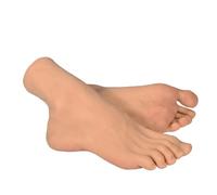 JVDDI Modèle de Pied réaliste en Silicone 1 Paire Silicone Hommes Pieds Mannequin 1 À Droite Gauche Lifelike Modèle Jambes for Chaussures d'affichage 44 Taille(1 pcs Left)