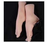 JVDDI Modèle de Pied réaliste en Silicone Modèle de Pied de Ballet TPE Fais Fais Affichage DE Nail Parties Parties Pieds ROLLES Tarsel OS SOCKING CHELDIL(Skin Toes No Bone,Right Foot)