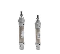 JVDDI Type SMC ISO Normes C85 Série Air Cylindre Standard Double Tige Simple Active CD85N Bore 8 10 12 16 20 20 mm Course 10-200mm(CD85N16,50mm Stroke)