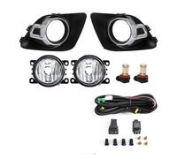 Jvdoipgd Feux brouillard Phares Antibrouillard LED Pour Mitsubishi Pour ASX 2011 2012 2013 Couvercle Halogène Cadre Capot Lunette Accessoires Voiture Étanches 12 V Brouillard(LED White)
