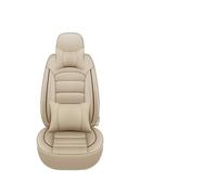 Jvdoipgd Housses Sieges Housse Siège Voiture Universelle en Cuir pour Lexus Tous Les Modèles ES350 NX GS350 CT200h ES300h GS450h IS250 LS460 LS Siege Voiture Couvre(Beige 5 Seat)
