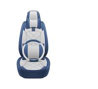 Jvdoipgd Housses Sieges pour Chevrolet Tous Les Modèles Cruze Captiva pour Sonic pour Spark Aveo pour Blazer Housse Siège Voiture Cuir Général Siege Voiture Couvre(Blue White Pillow)