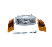 Jvdoipgd Phare Pour DIO50 Pour AF17 Pour AF18 Pour AF25 Feux De Moto Phares Clignotants De Moto Indicateurs Lumière Double Lumière(Single headlight A)