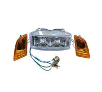 Jvdoipgd Phare Pour DIO50 Pour AF17 Pour AF18 Pour AF25 Feux De Moto Phares Clignotants De Moto Indicateurs Lumière Double Lumière(Dual headlights A)
