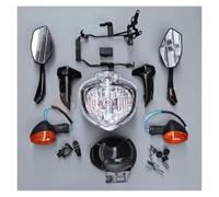Jvdoipgd Phare Pour FZ6N Pour FZ6 Pour FZ-6N 2004 2005 2006 Ensemble Phares Moto Assemblage Support Rétroviseur Couvercle Compteur Vitesse Clignotant(1 jeu)