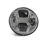Jvdoipgd Phare Pour Vespa Pour GTS300 Pour GTS 300 Pour Gts300 Accessoires De Moto Kit Phares À LED Ronds Noir Et Chrome(Chrome)