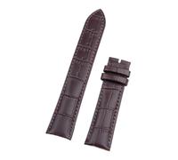 JVEIWAD Accessoires universels 20 mm 21 mm 22 mm Bracelet de montre en cuir de vachette souple compatible avec les bracelets Longines Jaeger-LeCoultre noir vert(Brown,18MM_BLACK-BUTTERFLY BUCK)