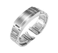 JVEIWAD Bracelet de montre 904 compatible avec Rolex Daytona GMT Submariner, accessoires de montre, bracelet en métal 20 mm 21 mm, bracelets de montre en acier inoxydable massif(Frosted silver,20mm)