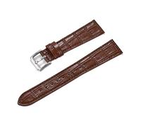 JVEIWAD Bracelet de montre classique en cuir de bambou à dégagement rapide for hommes et femmes, 16 mm, 18 mm, 19 mm, 20 mm, 21 mm, 22 mm(Brown,21mm)