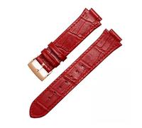 JVEIWAD Bracelet de montre compatible avec les bracelets en cuir Swarovski for femmes, séries 5027127, 5027131, 5080602 et 5096008, 21 mm à 14(Red rose gold)