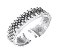 JVEIWAD Bracelet de montre compatible avec Rolex DATEJUST DAY-DATE OYSTERPERTUAL DATE 904 en acier inoxydable, 17 mm, 20(Silver 5,20mm)