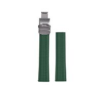 JVEIWAD Bracelet de montre CTSFKM 18 mm, 20 mm, 22 mm, élastique, boucle papillon à dégagement rapide, à découper sur mesure, compatible avec les montres Patek Philippe(Green With Buckle,22mmx20mm)