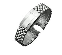 JVEIWAD Bracelet de montre de luxe en acier inoxydable 904, 20 mm et 21 mm, compatible avec les bracelets Rolex Oyster Perpetual Datejust, Daytona et Submariner.(20mm)