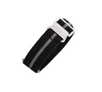 JVEIWAD Bracelet de montre élastique for sac de parachute des troupes françaises des années 60, 20 mm et 22 mm, en nylon, universel, for montre connectée homme(Black Sand,22mm)