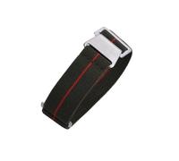 JVEIWAD Bracelet de montre élastique for sac de parachute des troupes françaises des années 60, 20 mm et 22 mm, en nylon, universel, for montre connectée homme(Green-Red Line,22mm)