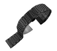 JVEIWAD Bracelet de montre en acier inoxydable 316L (18 mm, 19, 20, 21, 22 mm), compatible avec les bracelets Tissot, Seiko, SKX 5, Certina, argent et or rose(Black,21mm)