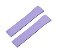 JVEIWAD Bracelet de montre en caoutchouc CTS FKM 16 mm, 18 mm, 19 mm, 20 mm, 21 mm, 22 mm, boucle à dégagement rapide, noir, à découper, résistant à la transpiration(Purple2 No Buckle,21mmx18mm)