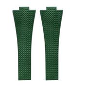 JVEIWAD Bracelet de montre en caoutchouc fluoré compatible avec Tissot PRX Powermatic, boucle papillon, for homme, sport, étanche, à dégagement rapide, 11/12 mm(Green no buckle,12mm)