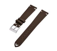 JVEIWAD Bracelet de montre en cuir Crazy Horse Hide 18 mm, 20 mm, 22 mm, à dégagement rapide, for montre traditionnelle(Deep Brown,20mm)