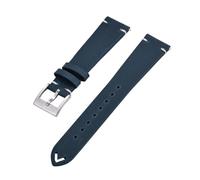 JVEIWAD Bracelet de montre en cuir Crazy Horse Hide 18 mm, 20 mm, 22 mm, à dégagement rapide, for montre traditionnelle(Blue,22mm)