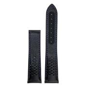 JVEIWAD Bracelet de montre en cuir veau compatible avec Omega Speedmaster 310 311 Racing Dark Side of the Moon(Blue,20mm)