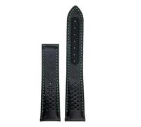 JVEIWAD Bracelet de montre en cuir veau compatible avec Omega Speedmaster 310 311 Racing Dark Side of the Moon(Green,19mm)