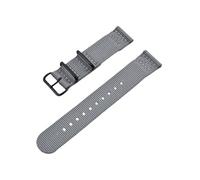 JVEIWAD Bracelet de montre en nylon à dégagement rapide, 2 pièces, 20 mm et 22 mm, for montres connectées, accessoires, bracelet de remplacement(Gray,20mm)