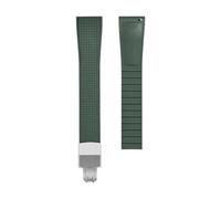 JVEIWAD Bracelet de montre FKM en caoutchouc fluoré 18/19/20/21/22 mm, fermoir déployant à dégagement rapide, découper sur mesure, for hommes et femmes(Green,18mm)