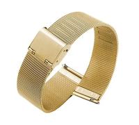 JVEIWAD Bracelet de montre milanais ultra fin en maille d'acier inoxydable 12 mm, 14, 16, 18, 20, 22(Gold,12mm)